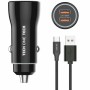 Comprar Cargador de Coche Tech One Tech TEC2803/ 2xUSB + Cable USB Tipo-C/ 12W - Ganga Electrónica
