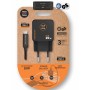 Comprar Cargador de Pared GaN Tech One Tech TEC2223/ 1xUSB Tipo-C + Cable USB Tipo-C/ 20W/ Negro - Ganga Electrónica