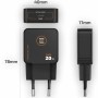 Comprar Cargador de Pared GaN Tech One Tech TEC2223/ 1xUSB Tipo-C + Cable USB Tipo-C/ 20W/ Negro - Ganga Electrónica