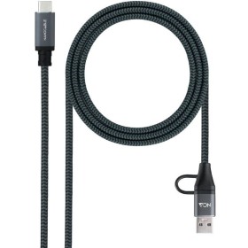 Comprar Cable USB 3.2 Tipo-C Nanocable 10.01.4112-COMB/ USB Tipo-C Macho + USB Macho - USB Tipo-C Macho/ Hasta 100W/ 20Gbps/ 2m/