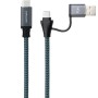 Comprar Cable USB 3.2 Tipo-C Nanocable 10.01.4113-COMB/ USB Tipo-C Macho + USB Macho - USB Tipo-C Macho/ Hasta 100W/ 20Gbps/ 3m/