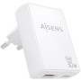 Comprar Cargador de Pared GaN Aisens ASCH-30W2P074-W/ 1xUSB Tipo-C/ 1xUSB/ 30W/ Blanco - Ganga Electrónica