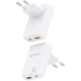 Comprar Cargador de Pared GaN Aisens ASCH-30W2P074-W/ 1xUSB Tipo-C/ 1xUSB/ 30W/ Blanco - Ganga Electrónica
