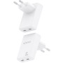 Comprar Cargador de Pared GaN Aisens ASCH-30W2P075-W/ 2xUSB Tipo-C/ 30W/ Blanco - Ganga Electrónica
