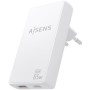 Comprar Cargador de Pared GaN Aisens ASCH-65W2P076-W/ 1xUSB Tipo-C/ 1xUSB/ 65W/ Blanco - Ganga Electrónica