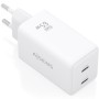 Comprar Cargador de Pared GaN Aisens ASCH-65W2P078-W/ 2xUSB Tipo-C/ 65W/ Blanco - Ganga Electrónica