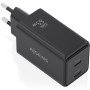 Comprar Cargador de Pared GaN Aisens ASCH-65W2P079-BK/ 2xUSB Tipo-C/ 65W/ Negro - Ganga Electrónica