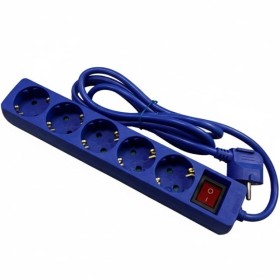 Comprar Regleta con Interruptor Phasak BN 0825/ 5 Tomas de Corriente/ Cable 1.8m/ Azul - Ganga Electrónica