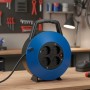 Comprar Regleta enrollable Phasak BN 3411/ 4 Tomas de Corriente/ Cable 10m/ Azul - Ganga Electrónica