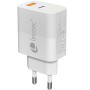Comprar Cargador de Pared Leotec LECSPH20W2W2/ 1xUSB Tipo-C/ 1xUSB/ 20W - Ganga Electrónica