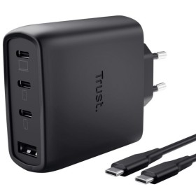 Comprar Cargador de Pared GaN Trust Maxo 65W 26067/ 3xUSB Tipo-C/ 1xUSB/ Incluye Cable USB Tipo-C/ 65W - Ganga Electrónica