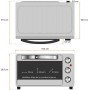 Comprar Horno de Sobremesa Grunkel HR-23SILVER/ 1600W/ Capacidad 23L/ Plata - Ganga Electrónica