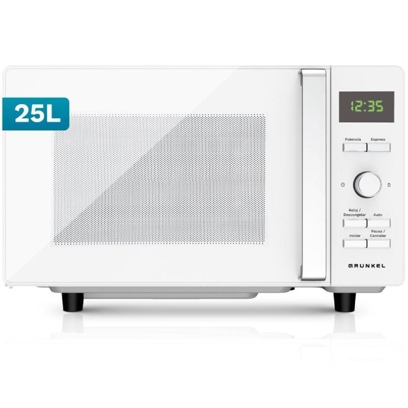 Comprar Microondas Grunkel MWD-25FLAT/ 800W/ Capacidad 25L/ Blanco - Ganga Electrónica