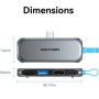 Comprar Docking Sin Cables USB Tipo-C Vention THYH0/ 1xUSB/ 1xHDMI/ 1xUSB Tipo-C PD/ 1xLector de Tarjetas/ Gris - Ganga Electrón