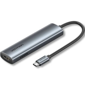 Comprar Docking USB Tipo-C Vention TGLHB/ 1xUSB Tipo-C/ 2xUSB/ 1xHDMI 4K/ 1xUSB Tipo-C PD/ Gris - Ganga Electrónica