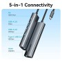 Comprar Docking USB Tipo-C Vention TGLHB/ 1xUSB Tipo-C/ 2xUSB/ 1xHDMI 4K/ 1xUSB Tipo-C PD/ Gris - Ganga Electrónica