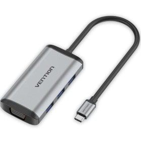 Comprar Docking USB Tipo-C Vention TGSHB/ 3xUSB/ 1xHDMI 4K/ 1xVGA/ 1xUSB Tipo-C PD/ Gris - Ganga Electrónica