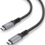 Comprar Cable USB 3.2 Tipo-C Aisens A107-0989/ USB Tipo-C Macho - USB Tipo-C Macho/ Hasta 100W/ 10Gbps/ 4m/ Negro - Ganga Electr