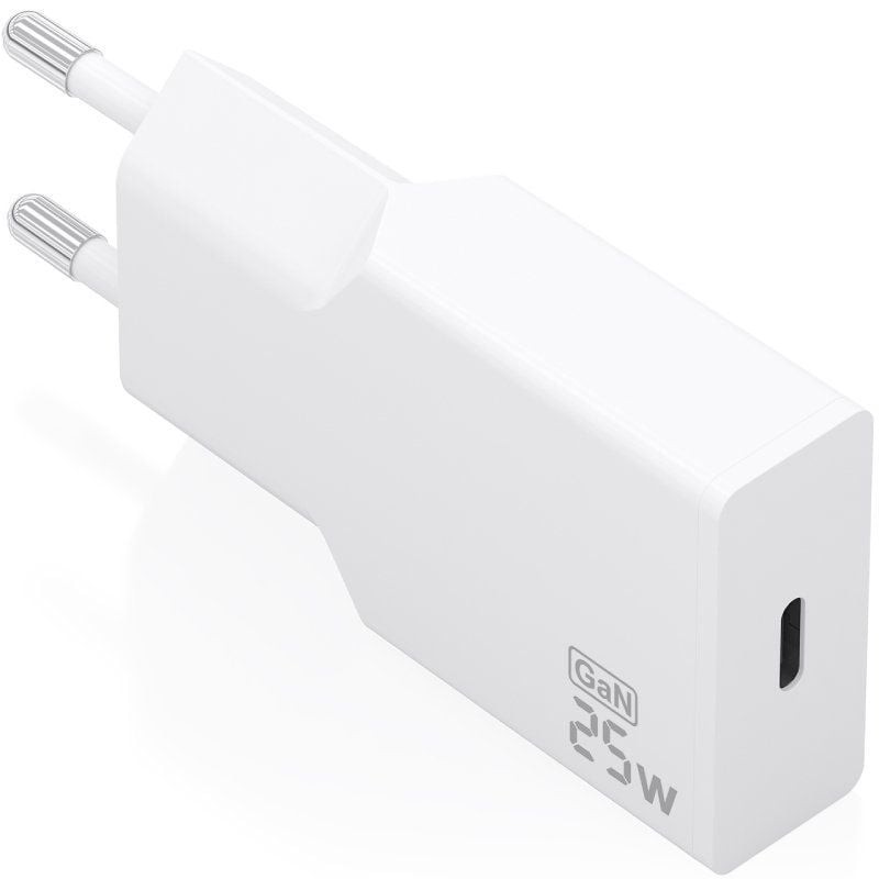 Comprar Cargador de Pared GaN Aisens A110-0999/ 1xUSB Tipo-C/ 25W/ Blanco - Ganga Electrónica