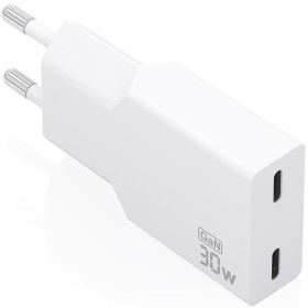 Comprar Cargador de Pared GaN Aisens A110-1003/ 2xUSB Tipo-C/ 30W/ Blanco - Ganga Electrónica