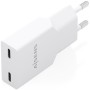 Comprar Cargador de Pared GaN Aisens A110-1003/ 2xUSB Tipo-C/ 30W/ Blanco - Ganga Electrónica
