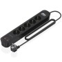 Comprar Regleta con Interruptor Aisens ASPS-2A2C15-BK/ 5 Tomas de Corriente/ 2 USB - 2 USB Tipo-C/ Cable 1.4m/ Negro - Ganga Ele