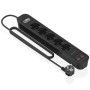 Comprar Regleta con Interruptor Aisens ASPS-2A2C15-BK/ 5 Tomas de Corriente/ 2 USB - 2 USB Tipo-C/ Cable 1.4m/ Negro - Ganga Ele