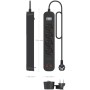 Comprar Regleta con Interruptor Aisens ASPS-2A2C13-BK/ 4 Tomas de Corriente/ 2 USB - 2 USB Tipo-C/ Cable 1.4m/ Negro - Ganga Ele