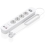 Comprar Regleta con Interruptor Aisens ASPS-2A2C12-W/ 4 Tomas de Corriente/ 2 USB - 2 USB Tipo-C/ Cable 1.4m/ Blanco - Ganga Ele