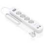 Comprar Regleta con Interruptor Aisens ASPS-2A2C12-W/ 4 Tomas de Corriente/ 2 USB - 2 USB Tipo-C/ Cable 1.4m/ Blanco - Ganga Ele