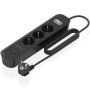 Comprar Regleta con Interruptor Aisens ASPS-2A2C11-BK/ 3 Tomas de Corriente/ 2 USB - 2 USB Tipo-C/ Cable 1.4m/ Negro - Ganga Ele