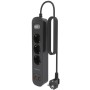 Comprar Regleta con Interruptor Aisens ASPS-2A2C11-BK/ 3 Tomas de Corriente/ 2 USB - 2 USB Tipo-C/ Cable 1.4m/ Negro - Ganga Ele