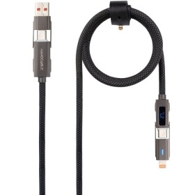 Comprar Cable USB 2.0 Tipo-C Nanocable 10.01.2501/ USB Tipo-C Macho + USB Macho - USB Tipo-C Macho + Lightning Macho/ Hasta 27W/