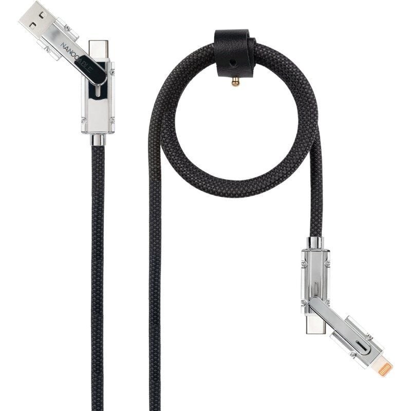 Comprar Cable USB 2.0 Tipo-C Nanocable 10.01.2601/ USB Tipo-C Macho + USB Macho - USB Tipo-C Macho + Lightning Macho/ Hasta 27W/