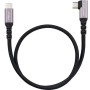 Comprar Cable USB 3.2 Tipo-C Acodado Nanocable 10.01.4700/ USB Tipo-C Macho - USB Tipo-C Macho/ Hasta 100W/ 10Gbps/ 50cm/ Negro 