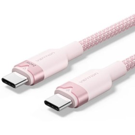 Comprar Cable USB 2.0 Tipo-C 5A Vention TRIPF/ USB Tipo-C Macho - USB Tipo-C Macho/ Hasta 240W/ 480Mbps/ 1m/ Rosa - Ganga Electr