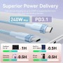 Comprar Cable USB 2.0 Tipo-C 5A Vention TRIPF/ USB Tipo-C Macho - USB Tipo-C Macho/ Hasta 240W/ 480Mbps/ 1m/ Rosa - Ganga Electr
