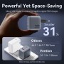 Comprar Cargador de Pared GaN Vention TZ-FEXH0-EU/ 2xUSB Tipo-C/ 1xUSB + Cable USB Tipo-C/ 70W - Ganga Electrónica