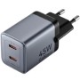Comprar Cargador de Pared GaN Vention TZ-FCDH0-EU/ 2xUSB Tipo-C + Cable USB Tipo-C/ 45W - Ganga Electrónica