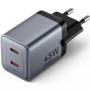 Comprar Cargador de Pared GaN Vention FCDH0-EU/ 2xUSB Tipo-C/ 45W - Ganga Electrónica
