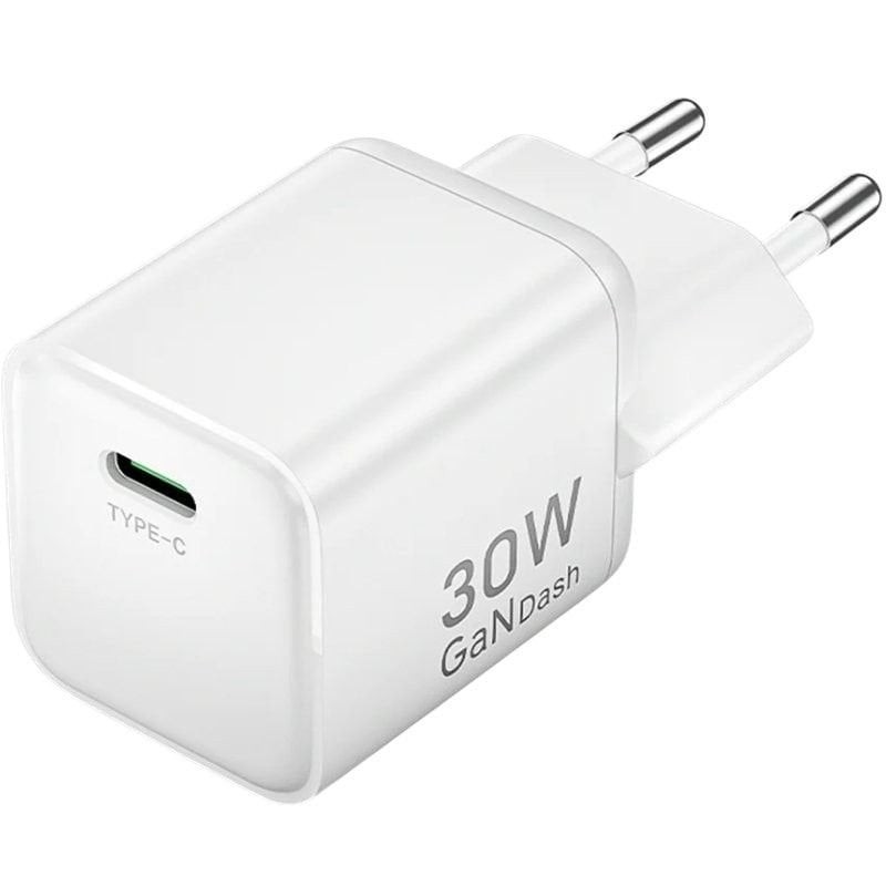 Comprar Cargador de Pared GaN Vention FCIW0-EU/ 1xUSB Tipo-C/ 30W - Ganga Electrónica