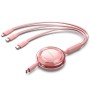 Comprar Cable USB Tipo-C 2.0 5A Vention TRJPBE/ USB Tipo-C Macho - 3x USB Tipo-C Macho/ Hasta 100W/ 480Mbps/ 1.1m/ Rosa - Ganga 