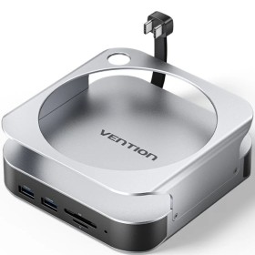 Comprar Docking para Mac Mini USB Tipo-C Vention THIHAG/ Ranura SSD M.2/ 4xUSB/ 1xUSB Tipo-C/ 1xDisplayPort 4K/ 1xLector Tarjeta