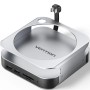 Comprar Docking para Mac Mini USB Tipo-C Vention THIHAG/ Ranura SSD M.2/ 4xUSB/ 1xUSB Tipo-C/ 1xDisplayPort 4K/ 1xLector Tarjeta