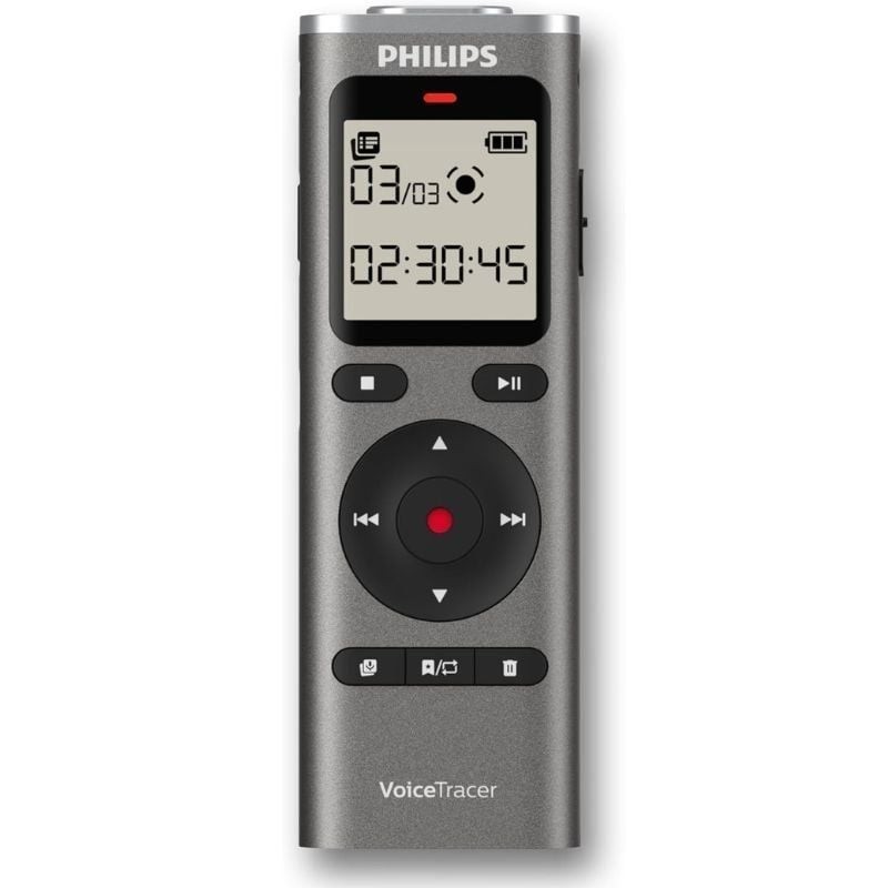 Comprar Grabadora de Voz Philips VoiceTracer DVT1170/ 20kHz/ Plata - Ganga Electrónica