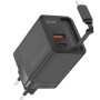 Comprar Cargador de Pared GaN Mars Gaming MD-GAN65R/ 1xUSB Tipo-C/ 1xUSB/ 65W/ Negro - Ganga Electrónica