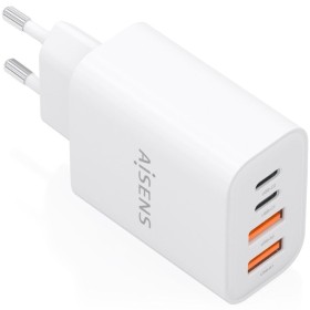 Comprar Cargador de Pared GaN Aisens A110-1027/ 2xUSB Tipo-C/ 2xUSB/ 32W/ Blanco - Ganga Electrónica