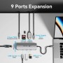 Comprar Docking USB Tipo-C Vention TQMHB/ 1xHDMI 4K/ 2xUSB/ 1xUSB Tipo-C/ 1xJack 3.5mm / 1xRJ45/ 1xUSB Tipo-C PD/ 1xLector Tarje