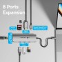 Comprar Docking USB Tipo-C Vention TQKHB/ 1xHDMI 4K/ 3xUSB/ 1xUSB Tipo-C PD/ 1xRJ45/ 1xLector de Tarjetas/ Gris - Ganga Electrón