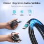 Comprar Cable USB 2.0 Tipo-C Subblim PowerMag Led/ USB Tipo-C Macho - USB Tipo-C Macho/ Hasta 100W/ 480Mbps/ 2m/ Negro - Ganga E